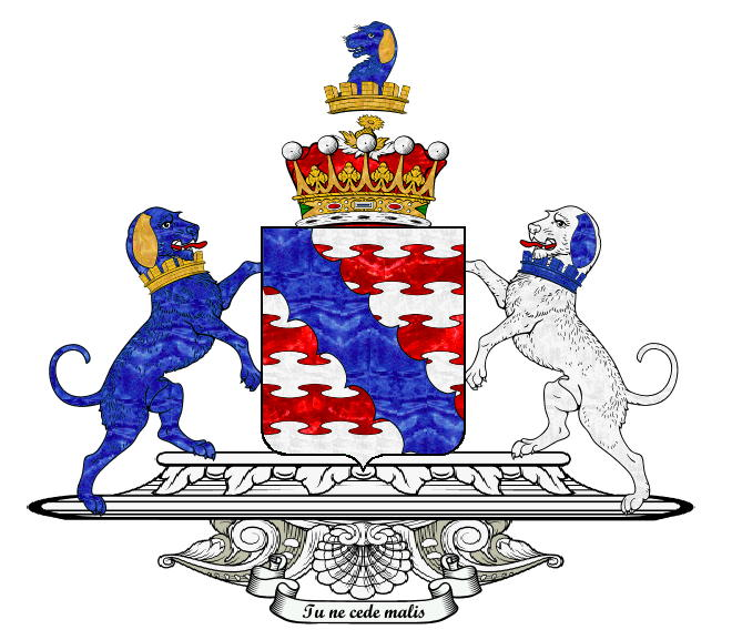 The achievement of Damer, Earls of Dorchester