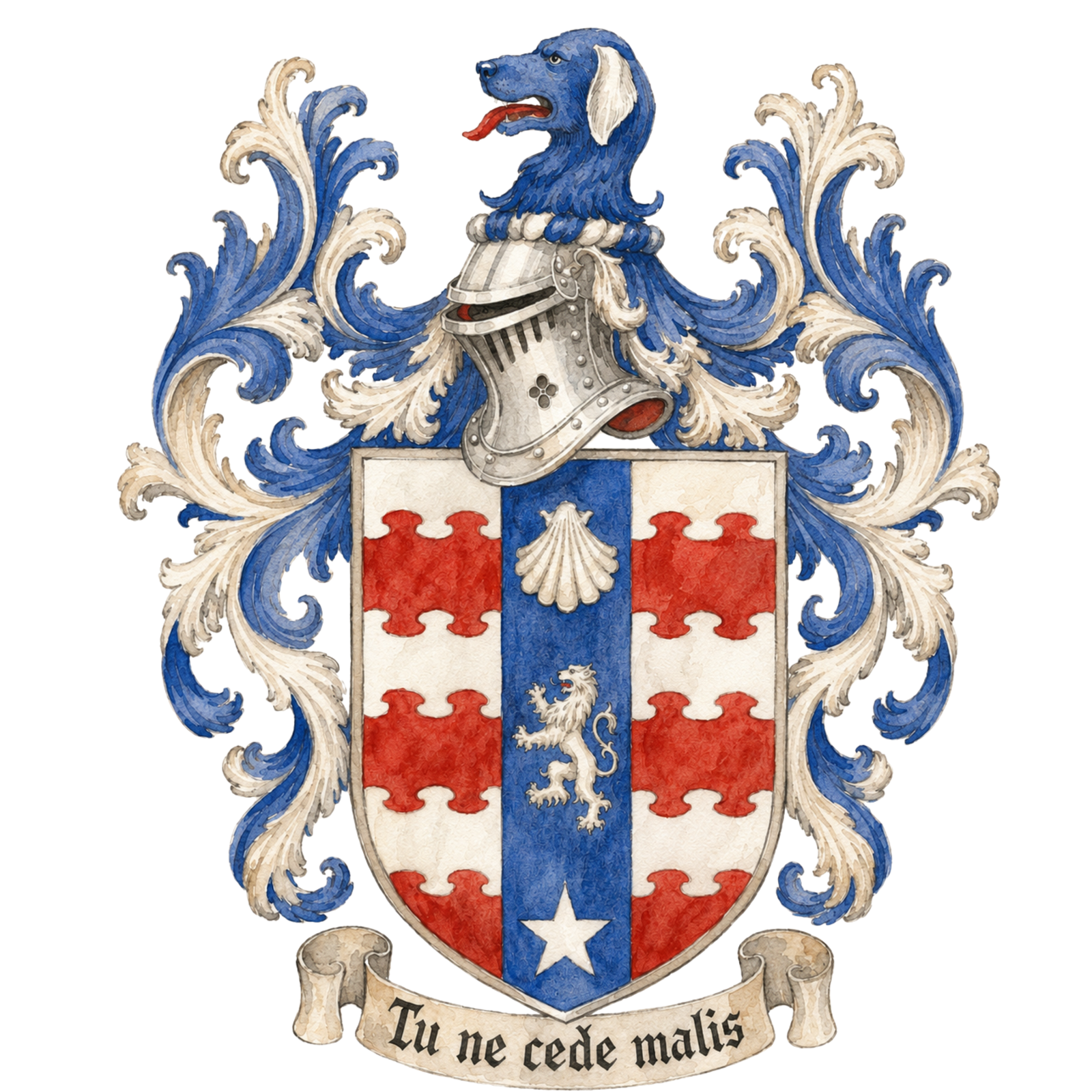The personal arms of Aynsley Damery