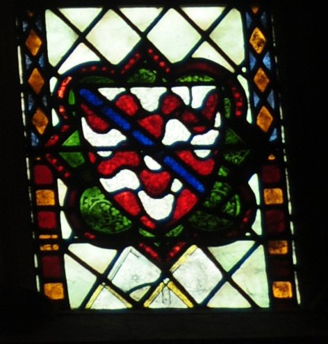 The arms of Roger Damory at Tewkesbury Abbey