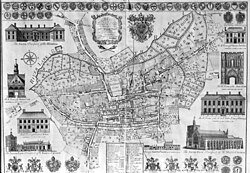 Thomas Warren's map of Bury St Edmunds, 1776. Image: Unknown