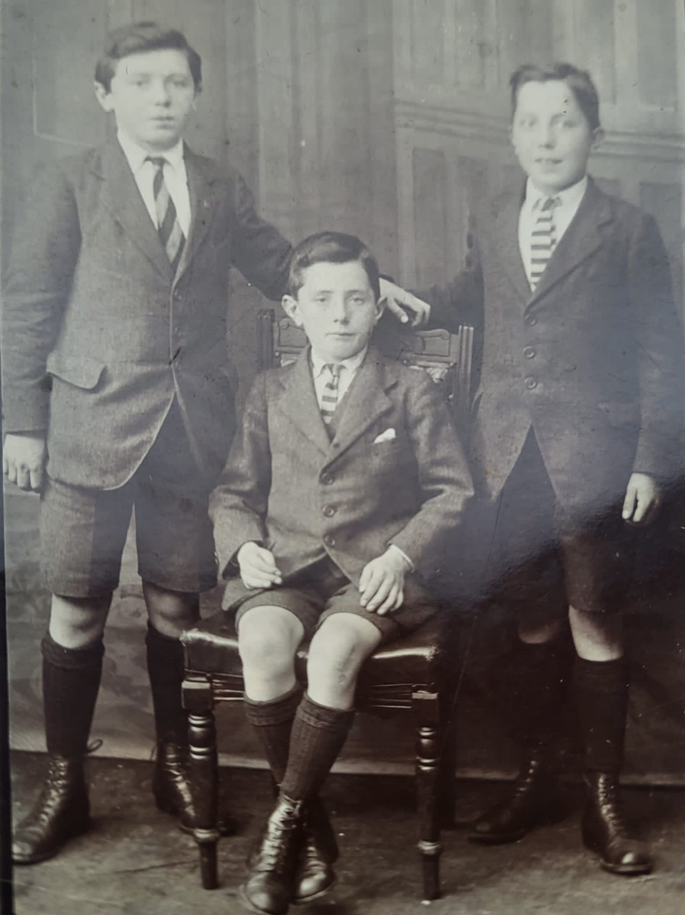 James, Cornelius & John Elliott. Image from the Elliott family album