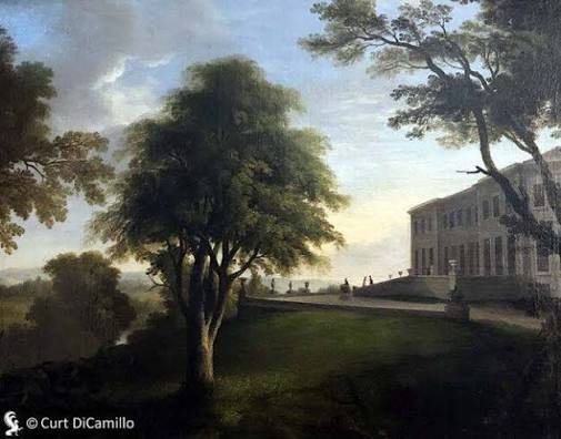 "A Landscape With Curragh Chase, Co. Limerick," Jeremiah
Hodges Mulcahy, 1834. Today in the collection of the National
Gallery of Ireland. Image: DiCamillo